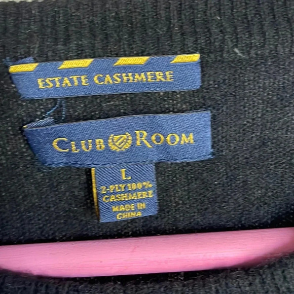 Black Cashmere Sweater L - Picture 3 of 4